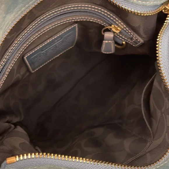 Coach Suede Tassel Duffle Bag - Picture 15 of 16